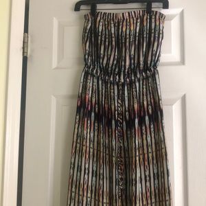 Summer multicolored tube dress